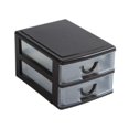 thumbnail image 4 of Cajón De Almacenamiento De Organizador De Escritorio Decorativo Para Tocador De Baño 2 Capas Marrón, 4 of 10