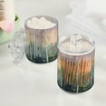 thumbnail image 2 of Yayeee 2 Pack Qtip Holder Bathroom Cotton Swab Canister with Lid Clear Dispenser Set, Night Deer, 2 of 6