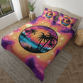 thumbnail image 2 of Lotusprinthandmade Beach Bedding Set (Made in Vietnam) (78x88), beach themed bedspread, beach comforter set, 2 of 5
