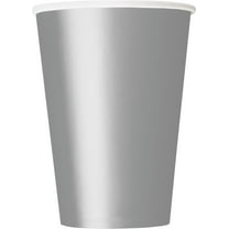 Paper Cups, 12 oz, Silver, 10ct