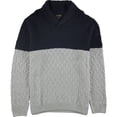 thumbnail image 1 of Tasso Elba Mens Cable Knit Sweater, Blue, Medium, 1 of 1