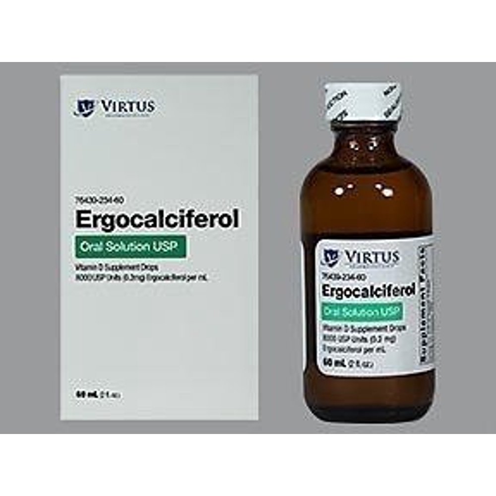 Virtus Ergocalciferol Vitamin D Oral Solution, 60 ml