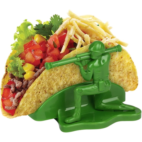 Liberty Sculpted Little Green Army Men Taco & Snack Holder