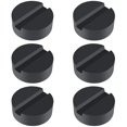 thumbnail image 1 of 6Pcs Universal Floor Jack Pad Adapter Slotted Rubber Jack Pad Frame Rail Protector Puck/Pad Keeps Pinch, Paint and Metal Safe Slotted Frame Rail Protector for Floor Jack Stand, 1 of 4