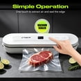 thumbnail image 3 of 65KPa Vacuum Sealer Machine with 4 Modes (Dry/Moist/Pulse/Seal), Built-in Cutter, Digital Display & 10 Bags, for Food Storage, Sous Vide & Meal Prep, 3 of 8