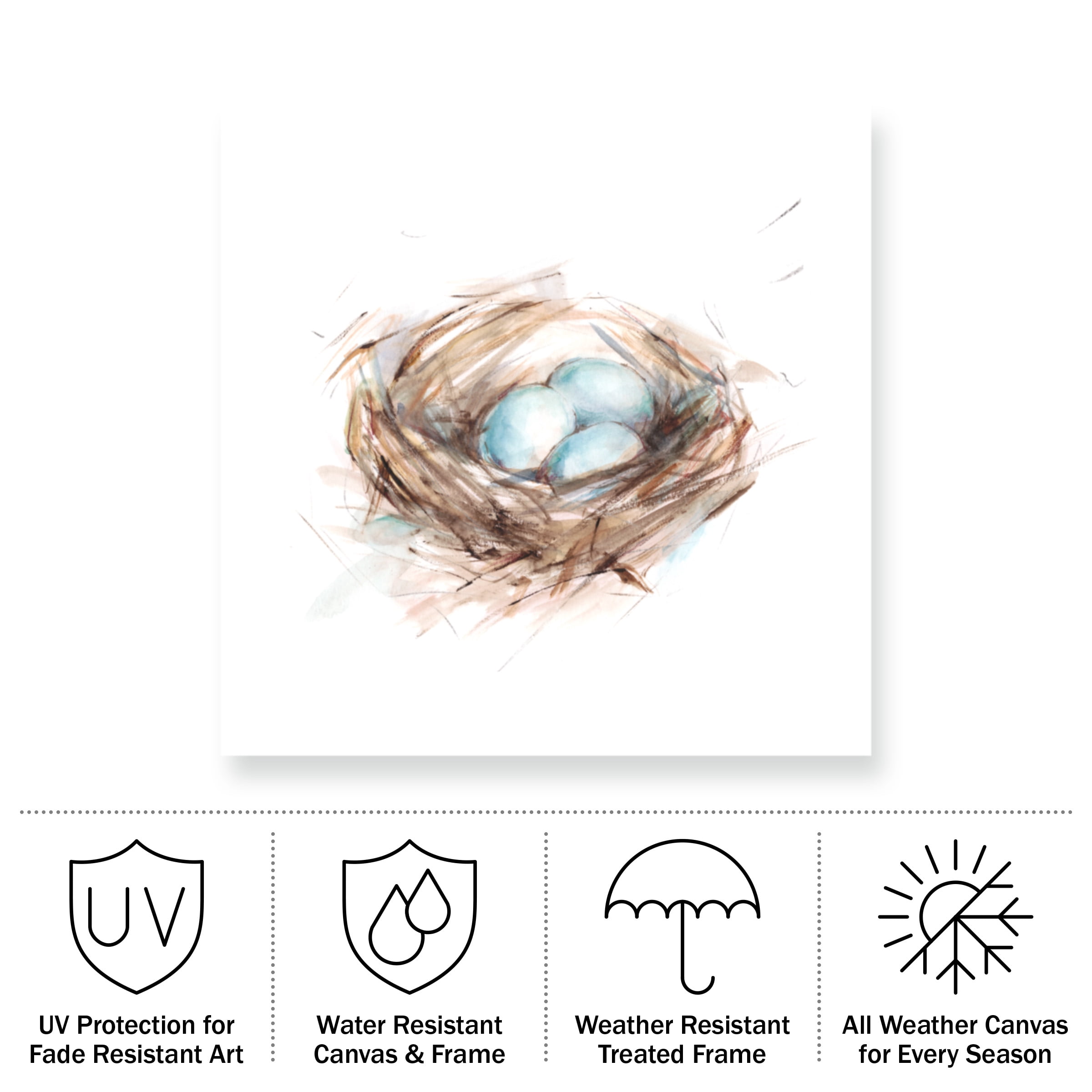 Ethan Harper 'Bird Life III' Outdoor Canvas
