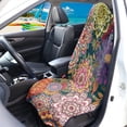 thumbnail image 2 of Garronmavis Waterproof Front Car Seat Towel Cover, Stain Resistant Universal Fit Seat Protector for Cars SUV Trucks Sedan Van, Ideal for Gym Workout Beach Hiking Running Use, 2 of 8