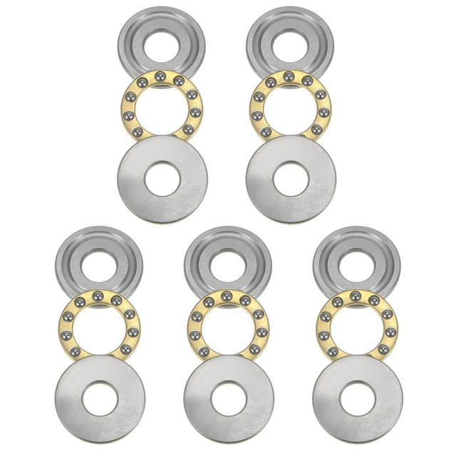 Unique Bargains F8-22M Roulements à Billes Miniatures 8x22x7 mm en Acier Chromé avec Rondelles, Lot de 5