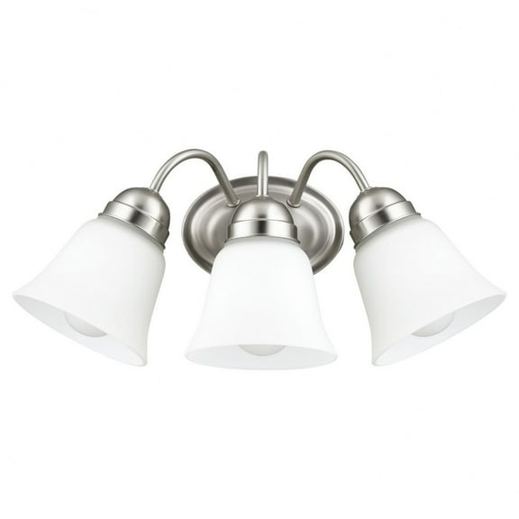 5404-3-65-Quorum Lighting-3 Light Wall Mount in Traditional style - 16.5 inches wide by 7.5 inches high-Satin Nickel Finish