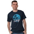 thumbnail image 4 of Lazy Beach Bum Procrastinator Retro Men's Graphic T Shirt Tees Brisco Brands X, 4 of 4