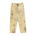 thumbnail image 4 of Naloa World Map Print Women’s Ultra-Soft Comfy Pajama Lounge Pants with Pockets & Drawstring, 4 of 8