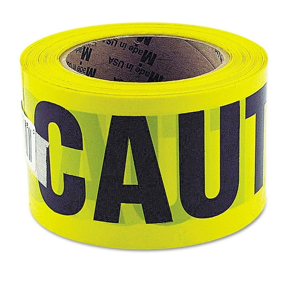 GreatNeck Caution Safety Tape, Non-Adhesive, 3 X 1000 Ft