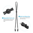 thumbnail image 4 of Windproof Hat Strap Clips 31.5"x0.28", Adjustable Elastic Hat Clip with Cord Locks for Fishing, Black 5 Pack, 4 of 6