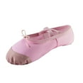 thumbnail image 2 of Wowcloth Women's Dance Shoes - Lace-Up Soft Sole Ballet Flats with Canvas Upper for Practice & Exercise, Available in Large Sizes, Autumn Winter Style, 2 of 6