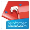 thumbnail image 6 of Pendaflex Reinforced 2" Extra Capacity Hanging Folders, 1/5 Tab, Letter, Red, 25/Box -PFX4152X2RED, 6 of 7