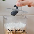 thumbnail image 6 of Dream Lifestyle Qtip Cotton Pad Holder, Dust-proof Waterproof Bathroom Vanity Countertop Storage Organizer Canister with Creative Animal Lid for Cotton Ball Makeup Sponges and Swab Storage, 6 of 8