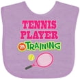 thumbnail image 3 of Inktastic Future Tennis Player in Training Girls Baby Bib, 3 of 4