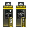 KICKER 46EB54 Noise Isolating Silicone Earbuds w/ 10mm Drivers, Braided (2 Pack)
