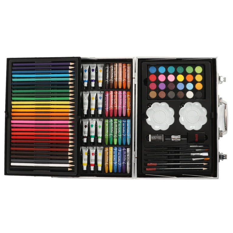 Kids painting set kids drawing art set exquisite aluminum box packaging for  oil painting for graffiti for sketching