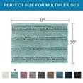 thumbnail image 5 of PrimeBeau Rectangular Microfiber Absorbent Non-Skid Bath Rug, 32" x 20" inches, Duck Egg Blue, 5 of 8