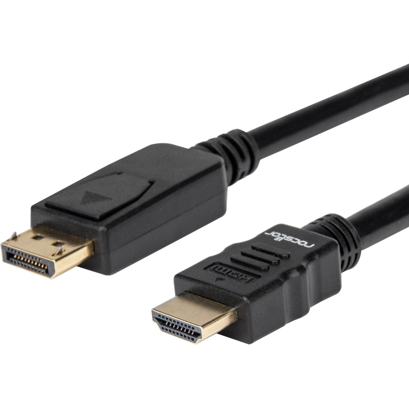Rocstor Premium 6ft DisplayPort to HDMI Converter Cable Black Y10C261B1