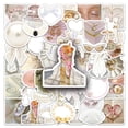 thumbnail image 1 of Paquete de pegatinas Pearl Aesthetic, 50 unidades, elegantes, blancas y doradas, 1 of 2