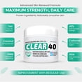 thumbnail image 3 of CLEAR 40 Urea Cream 40 Percent for Feet Maximum Strength (4oz) | Softens Cracked Heels & Dry Skin Urea Cream 40 Percent - Tea Tree & Coconut Oil | Urea Cream for Callus & Corn Treatment | Made in USA, 3 of 7