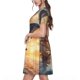 thumbnail image 2 of Disketp Sailing Dancing Dolphin para Vestido de Manga Corta para Mujeres, Vestidos de Verano para Mujeres, Casual y Holgado para la Playa, 2 of 6