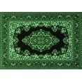 thumbnail image 1 of Ahgly Company Indoor Rectangle Medallion Emerald Green Traditional Area Rugs, 2' x 3', 1 of 4