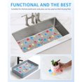thumbnail image 4 of Bligli Pebble Sink Mat 2-Pack - PVC Kitchen Protector for Stainless Steel/Ceramic, Dish Drying Mat for Dishes, 15.7" x 11.8", Handpainted-Clear, 4 of 7