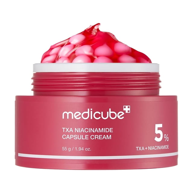medicube TXA+Niacinamide Capsule Cream como el siguiente paso para el cuidado después de las manchas | Ultimate Dual Radiance Moisturizer|Tono de piel desigual, textura, hidrataci&oacut