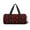 Red Skulls, variant on Rainbow Animals on Noah's Ark print Round Travel Duffel Bag is a foldable gym bag with an inner pocket, perfect for travel sports