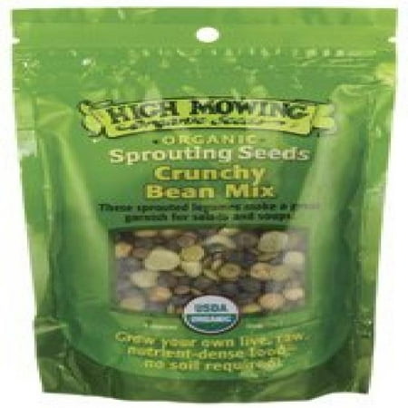 High Mowing Organic Sprouting Seeds Crunchy Bean Mix -- 4 (Best Sprouting Seeds For Health)