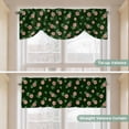 thumbnail image 3 of Tie Up Valance for Windows Pink Daisies Flowers Curtains Valances Rod Pocket Valance Window Treatments Floral Leaf Green Balloon Curtains for Kitchen Living Room Bedroom Bathroom Decor 54x18 Inch, 3 of 9