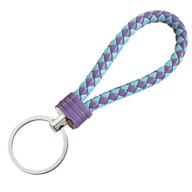 Coofit Key Chain Cute Fashion Weaving Design Key Ring Pendant Phone Charm Purse Charm