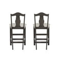 thumbnail image 5 of Linon 24" Jennie Indoor Wood Counter Stools Set of 2, Brown/Gray, 5 of 11