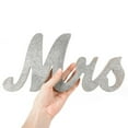 thumbnail image 5 of Wooden Letters MR & MRS Sign Wedding Table Decorations Gold Glitter Silver Glitter Sweetheart Tools, 5 of 8