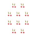 thumbnail image 2 of sweethay 1 par de pendientes de mujer, pendientes de novia, joyería de moda, regalo tipo 5 Tipo 5 10Conjunto, 2 of 6