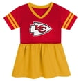 thumbnail image 2 of Girls Toddler Red Kansas City Chiefs Stadium Lights Fashion Jersey Dress, 2 of 3