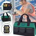 thumbnail image 4 of AIRAJ Sac à Outils 13 Pouces Électricien Multifonctionnel Solide Durable Oxford Épaissi Rangement de Menuiserie Sac Portable à Main DMH, 4 of 6