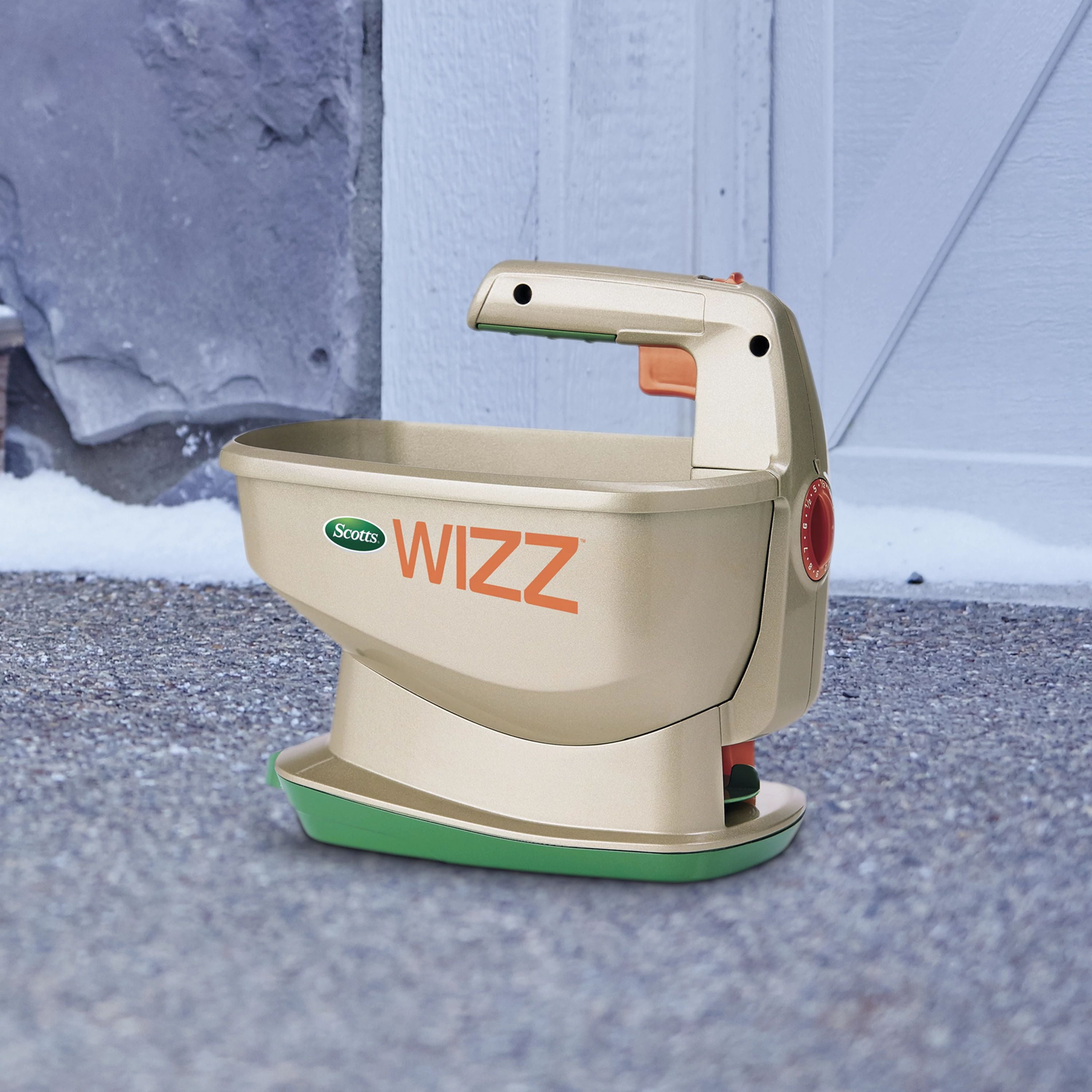 ＊ジェットスリム＊カプセル Scotts, Wizz Spreader, Holds 2,500 sq ft, Battery Powered