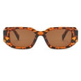 thumbnail image 3 of Weikingp Sunglasses Womens Women Men Vintage Retro Glasses Unisex Irregular Frame Sunglasses Eyewear Sunglasses Men Womens Sunglasses () Brown PC, 3 of 5