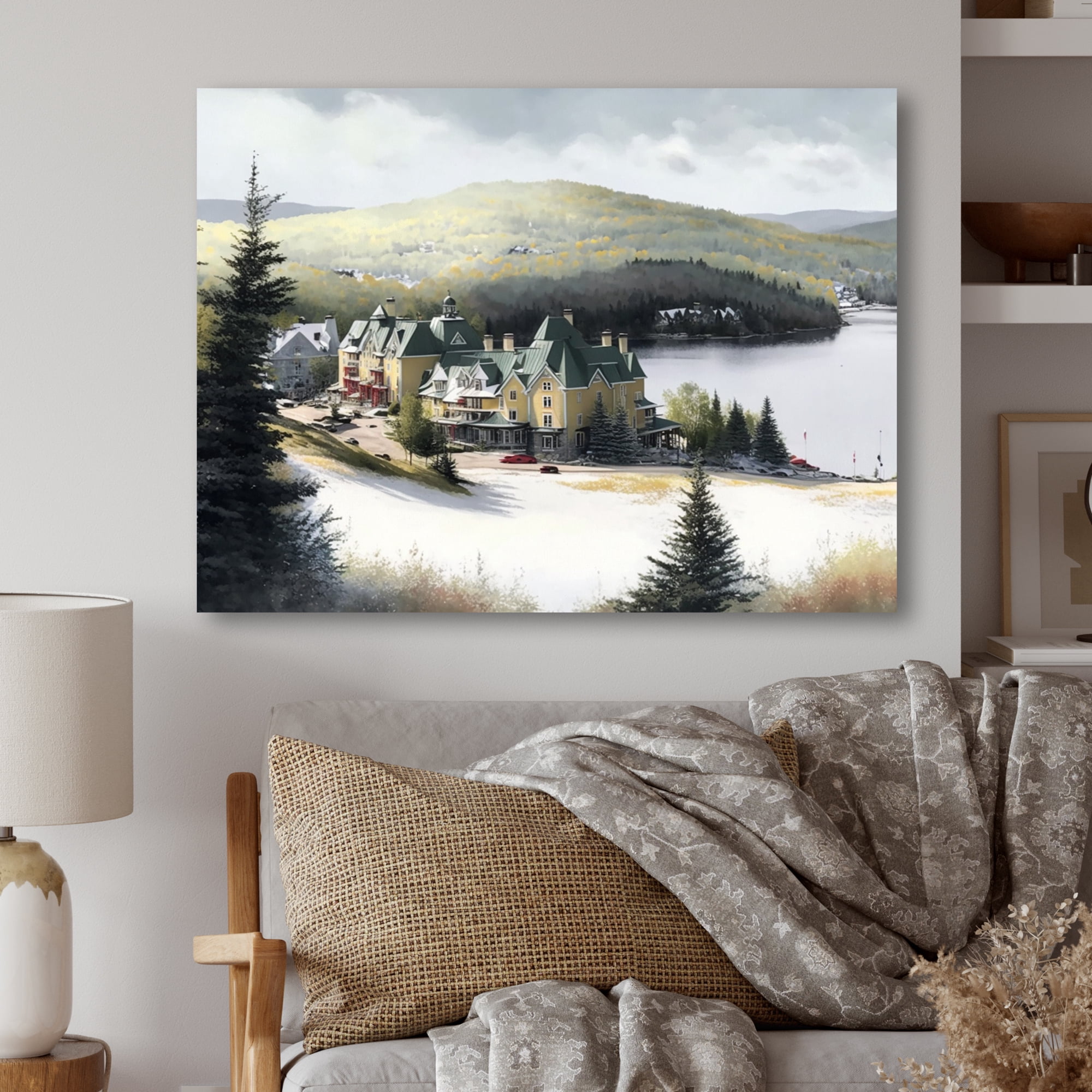 Designart Mont Tremblant Winter Season V Canvas Wall Art