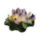 thumbnail image 2 of Quemador de incienso, cerámica, centros de mesa de mesa, soporte de incienso flor de quemador de incienso soporte para palo para el té Meditación de Azul amarillo, 2 of 9