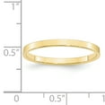 thumbnail image 3 of 10K Yellow Gold 2mm Light Weight Flat Band Ring Size 5.5, 3 of 7