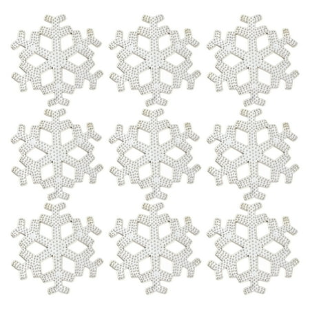 

NUOLUX 36pcs Snowflake Pendant 3D Plastic Accessory Colored Christmas Party Pendant
