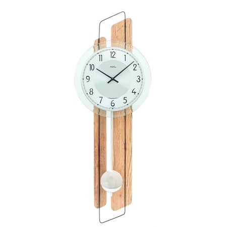 Modern wall clock with quartz movement from AMS