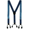 thumbnail image 2 of CTM  35mm Wide Elastic and Leather Button-End Suspenders (Men), 2 of 5