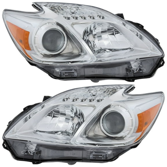 Garage-Pro Driver and Passenger Side Headlight for Toyota Prius 2012-2015 Halogen Without bulb(s) Replaces# 8113047520 8117047520