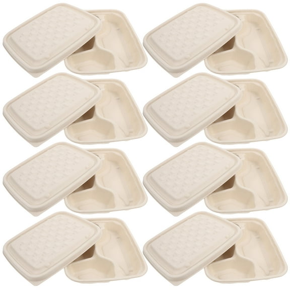 GETAJGHSD GooHochy 10pcs Paper Food Containers Modern Design Divided for Home and Restaurant Use
